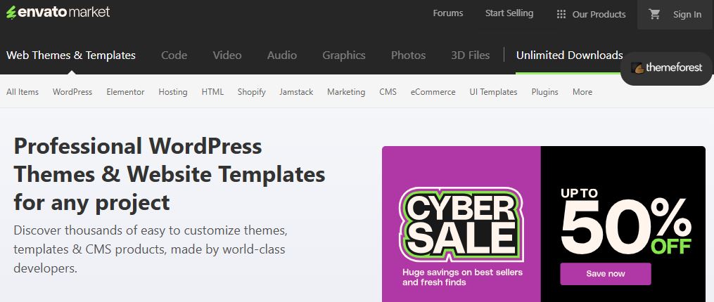 WordPress Theme Marketplace