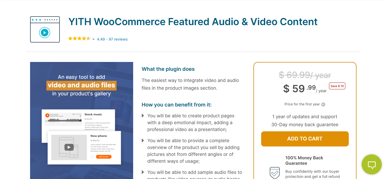 WooCommerce Featured Audio &amp; Video Plugins