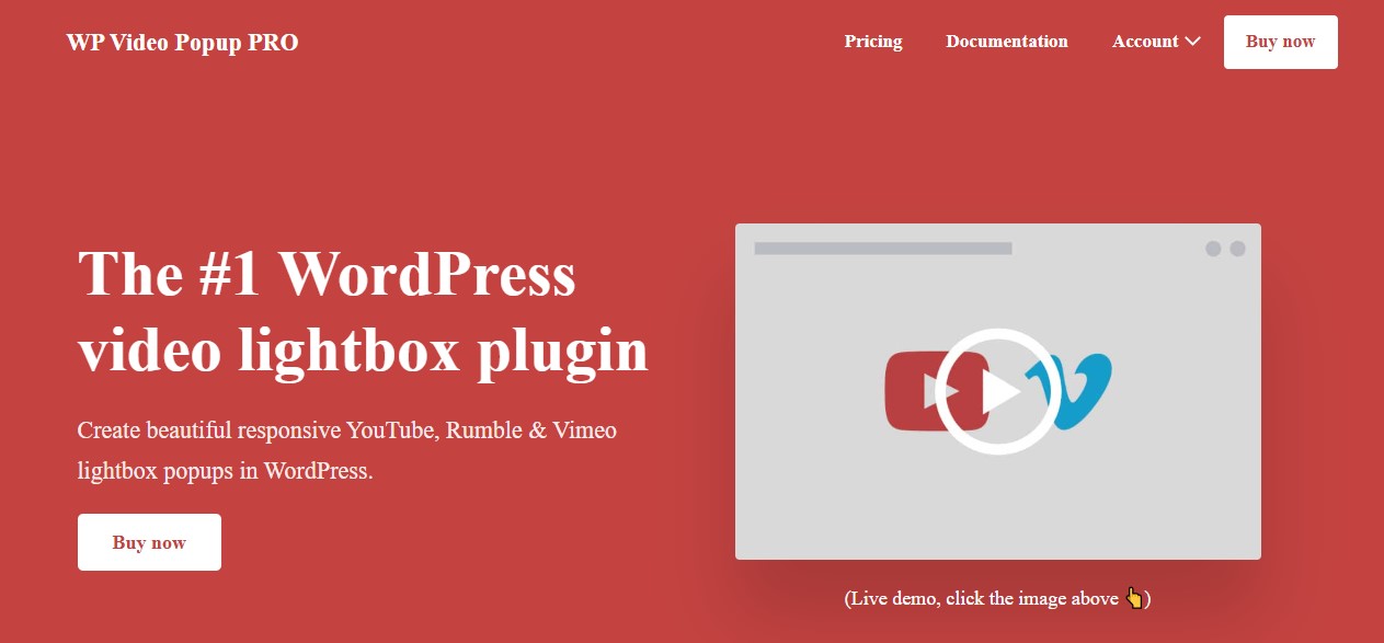 WP Video Popup Plugin Premium