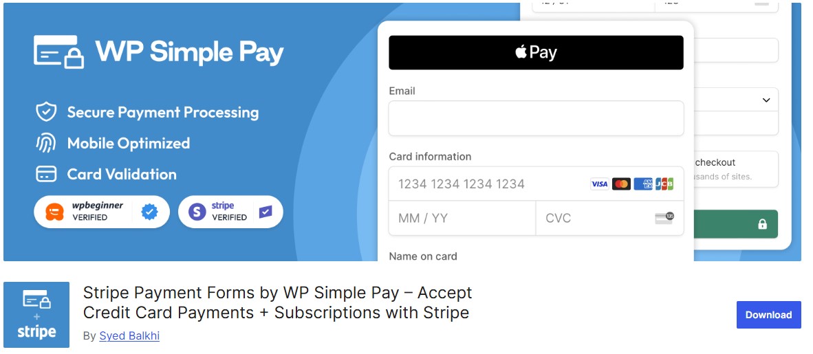 WP Simple Pay