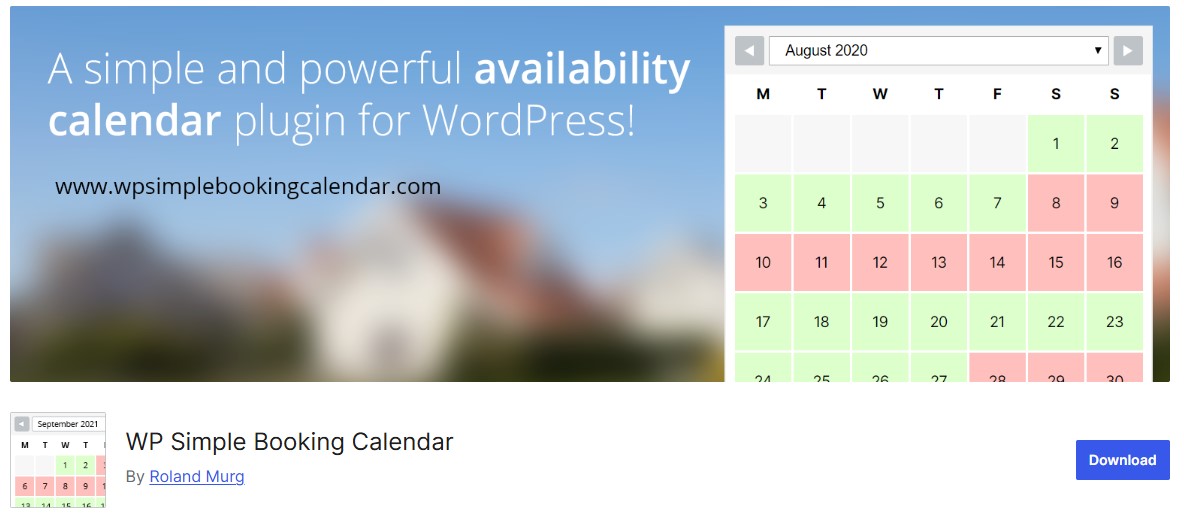 WP Simple Booking Calendar