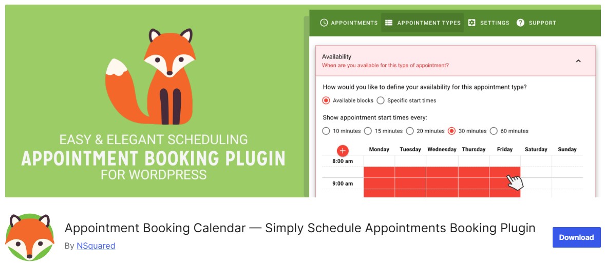 Simply Schedule Appointments