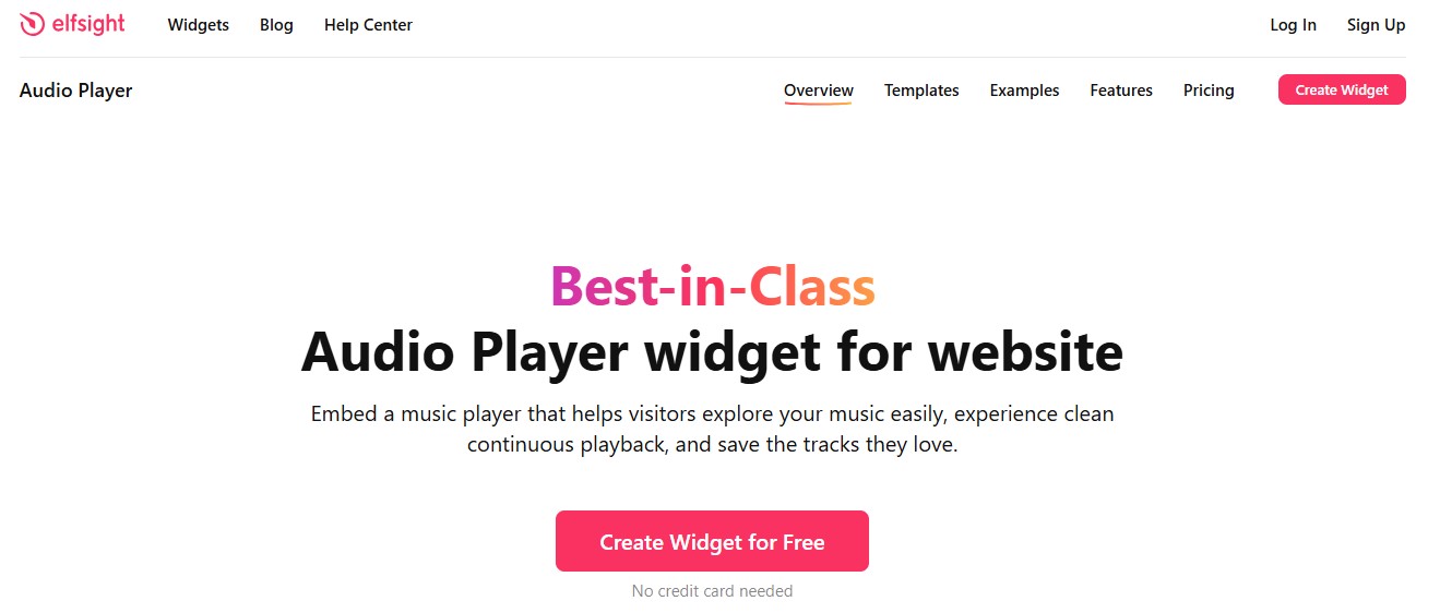 Audio Player Widget