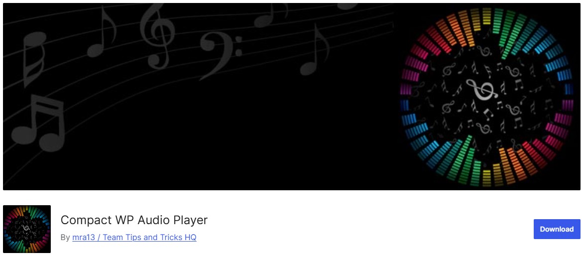 Compact WP Audio Player