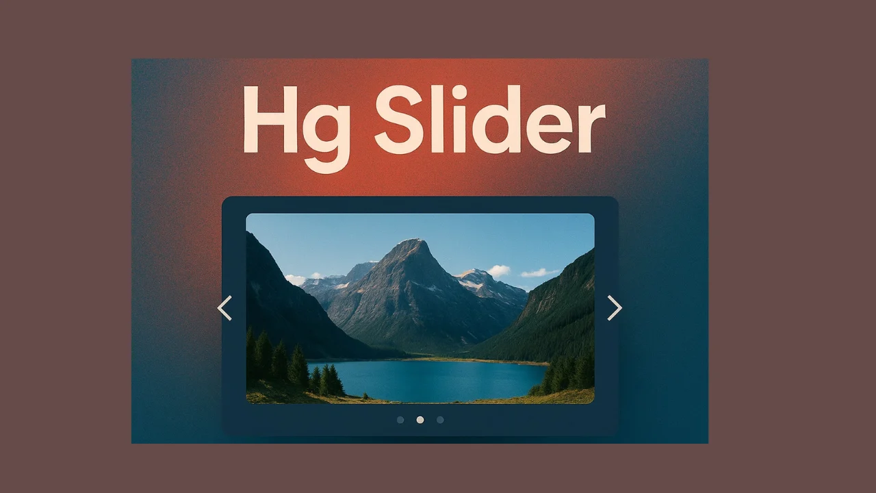Transform Engagement and Visual Appeal with Hg Slider