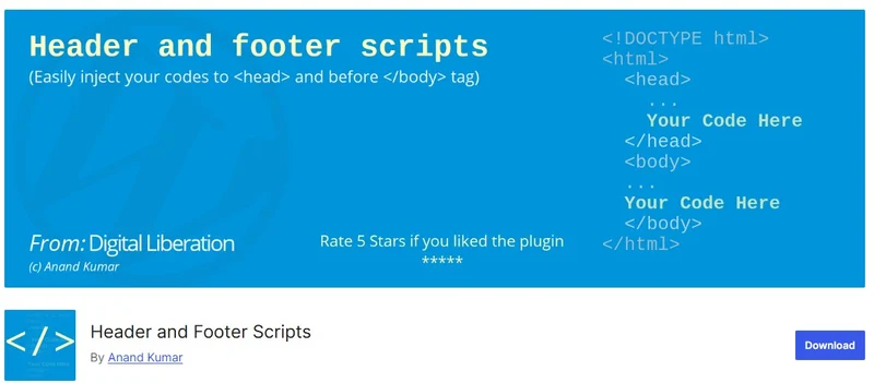 Header and Footer Scripts