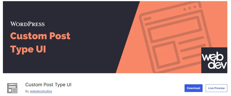 Custom Post Type UI