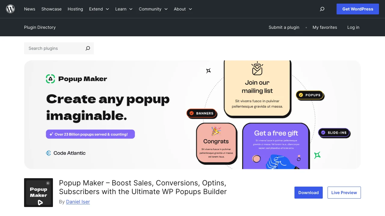 Popup Maker Plugin