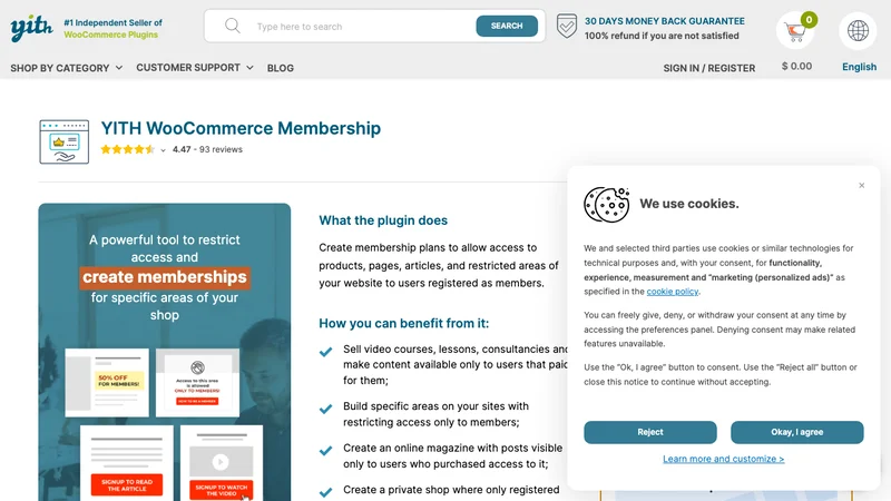 YITH WooCommerce Membership