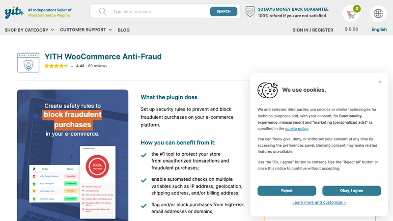 YITH WooCommerce Anti-Fraud