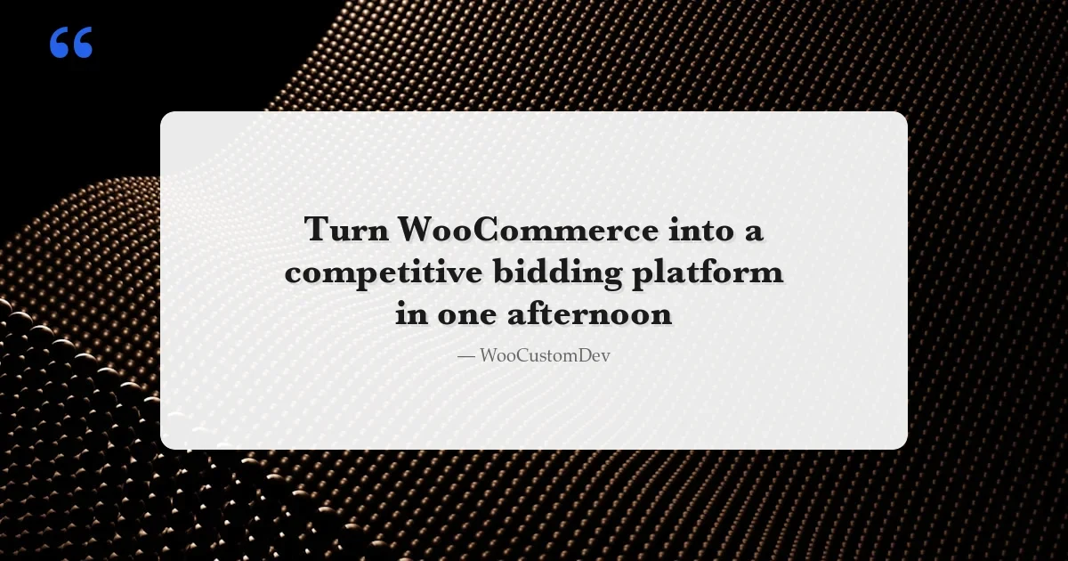 How to Build a Proven WooCommerce Auction Site