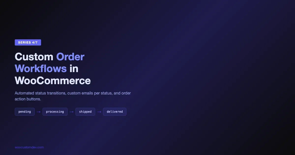 How to Create Custom WooCommerce Order Workflows with Automated Status Transitions
