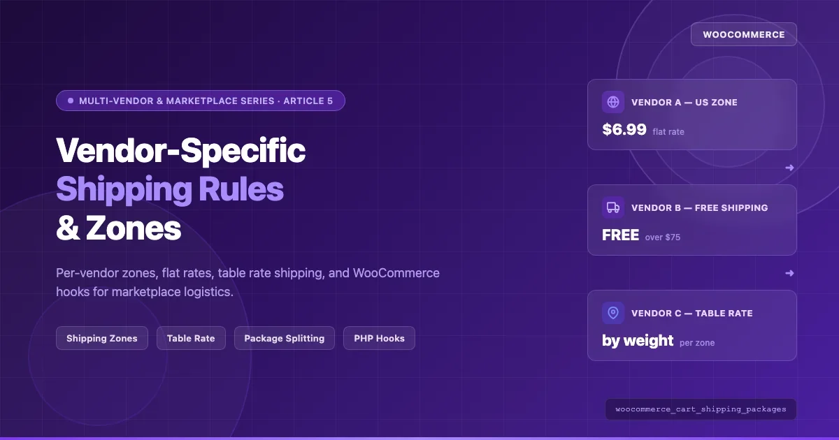 How to Add Vendor-Specific Shipping Rules and Zones in WooCommerce Marketplaces