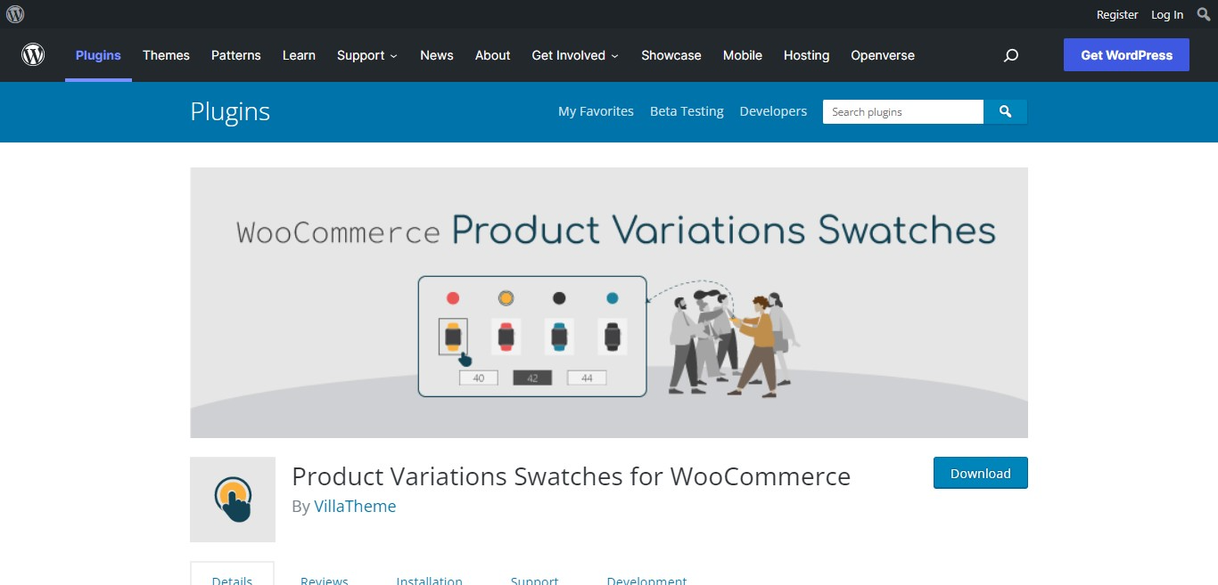 product variation swatched for woocommerce