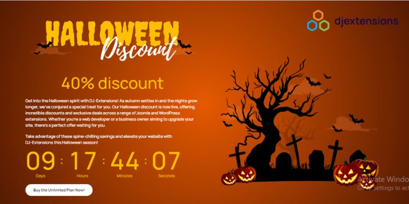 Save 40% This Halloween at DJ Extensions!