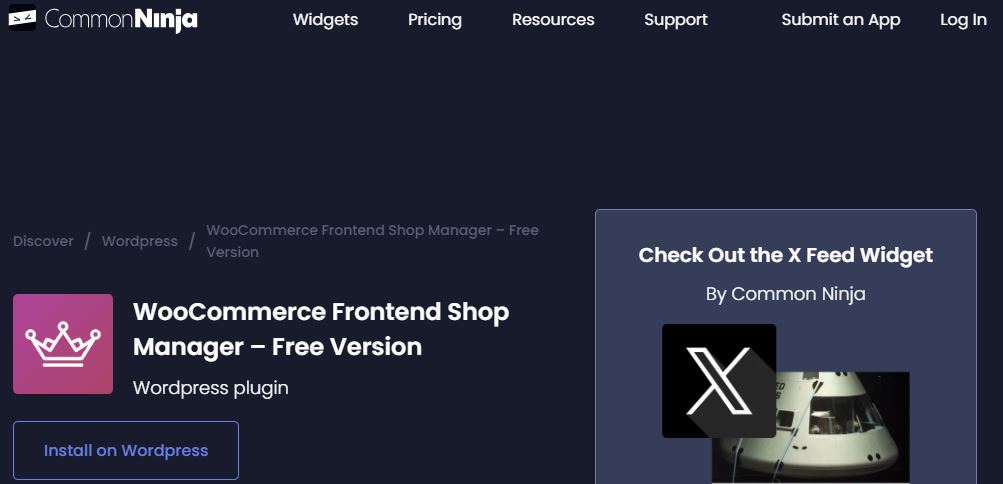 WooCommerce Frontend Manager Plugins