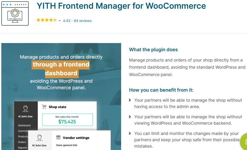 WooCommerce Frontend Manager Plugins