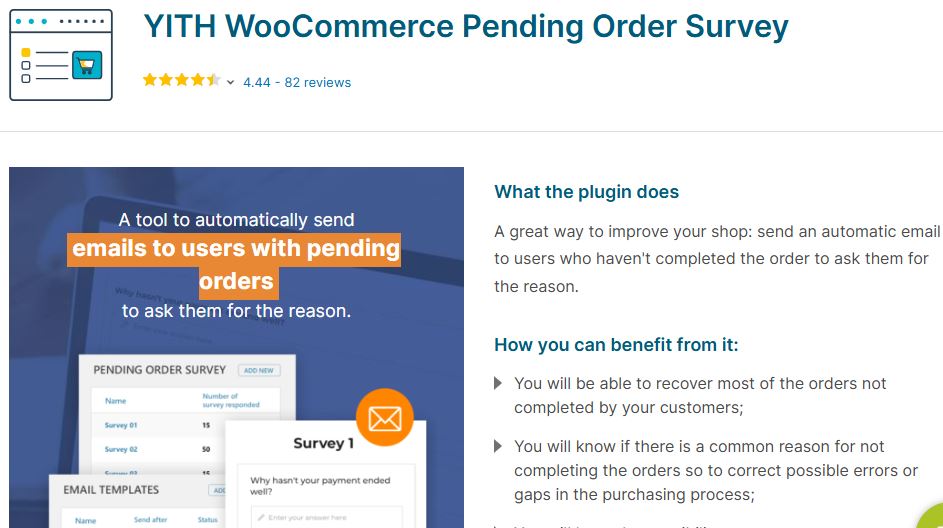 WooCommerce Pending Order Survey Plugins