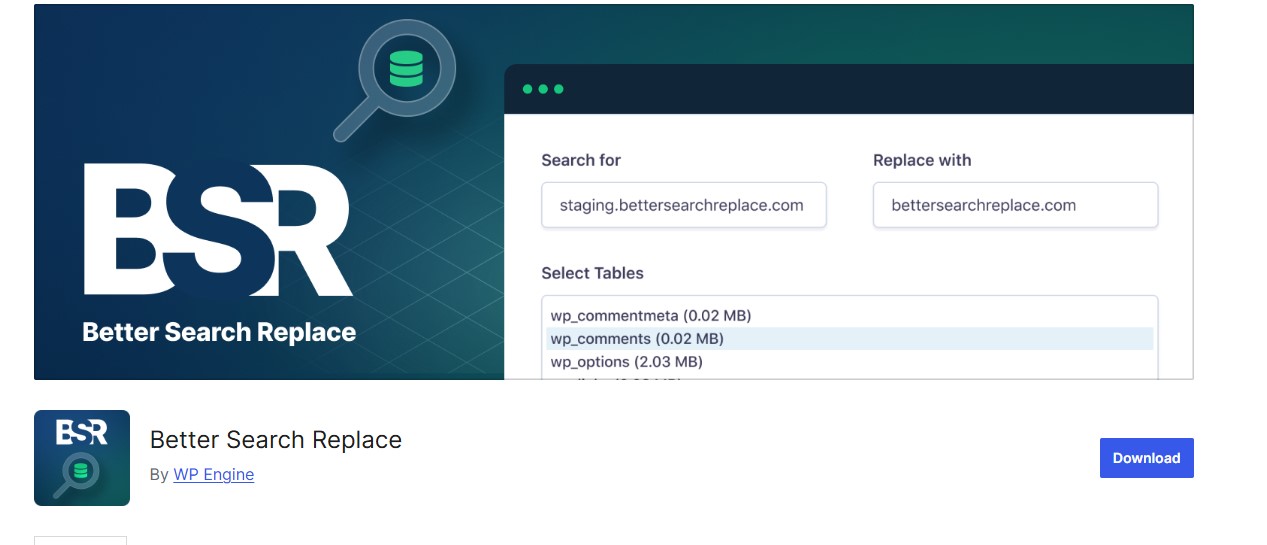 Better Search Replace