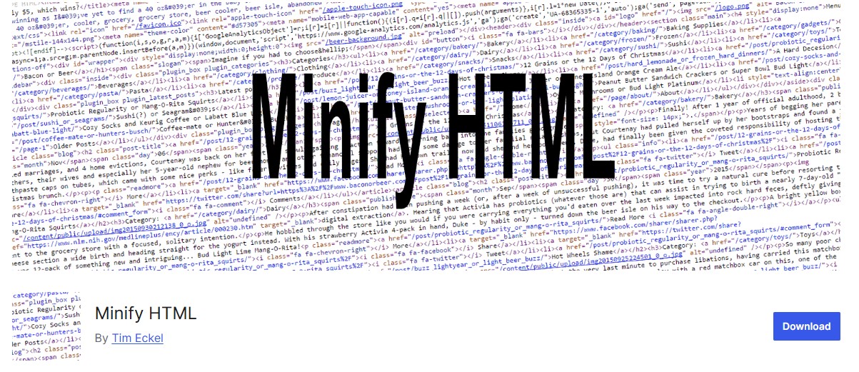 Minify HTML
