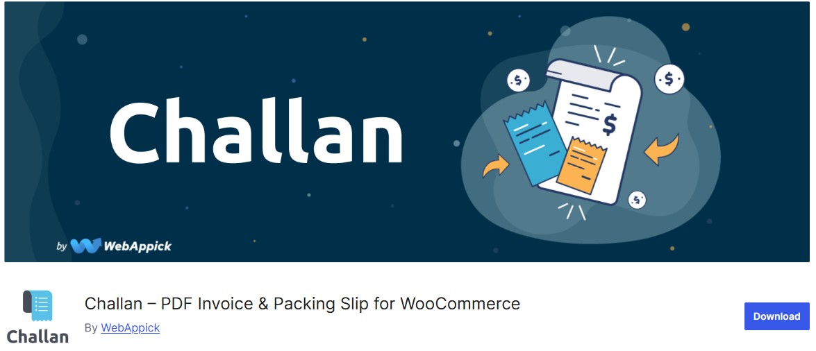 Challan - PDF Invoice & Packing Slip for WooCommerce