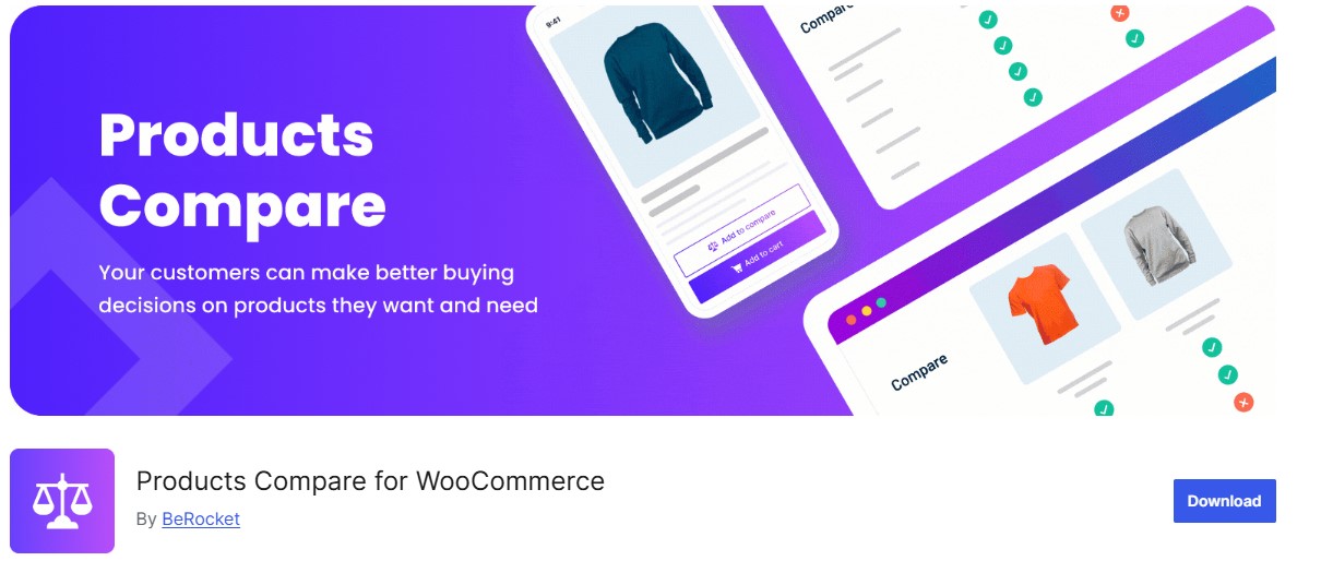 WooCommerce Product Comparison by PickPlugins
