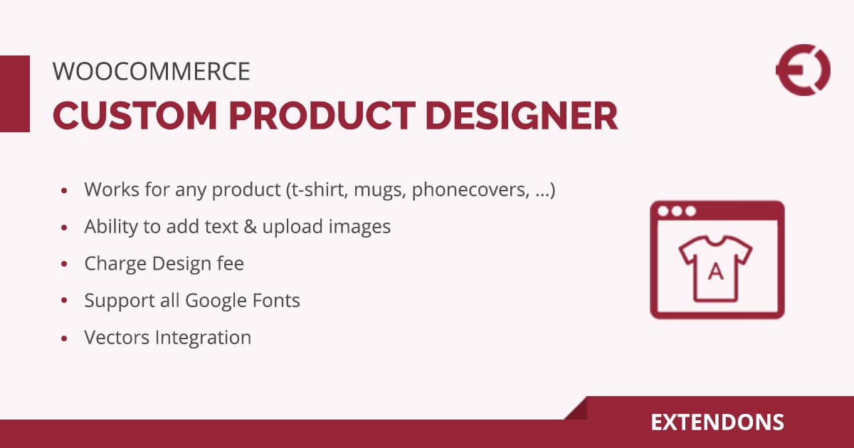 WooCommerce Custom Product Designer
