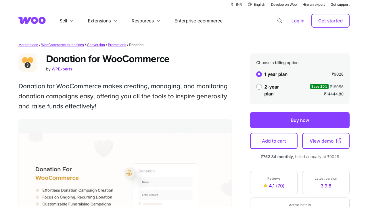 WooCommerce Donation Product
