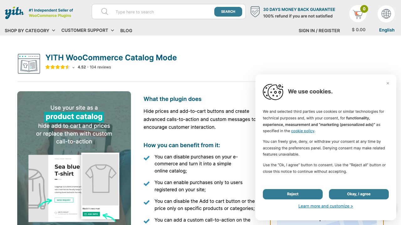 YITH WooCommerce Catalog Mode Plugin