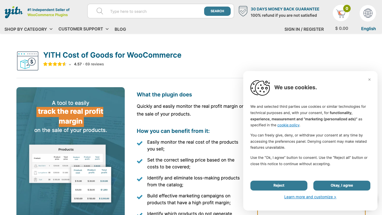YITH Cost of Goods for WooCommerce